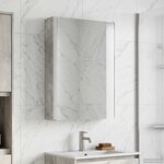 vidaXL Armoire Miroir de Salle de Bain Gris béton 43 x 11 5 x 60 5 cm