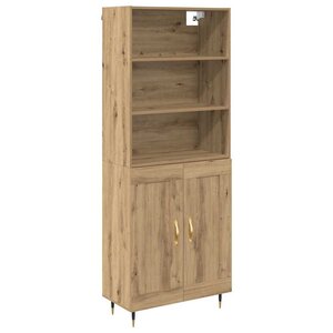 vidaXL Haut Armoire Chêne artisanal 69 5 x 34 x 180 cm