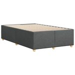 vidaXL Cadre de lit sans matelas gris foncé 120x200 cm tissu