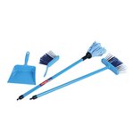 Theo Klein 6796 - Set de ménage Vileda avec balai à franges Color Line 4 pièces