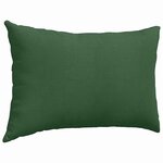 vidaXL Coussins de canapé 2 Pièces Vert foncé 60 x 40 cm