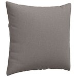 vidaXL Coussins de canapé 2 Pièces Taupe 45 x 45 cm tissu