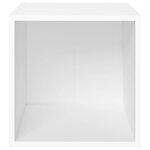 vidaXL Ensemble de meubles TV 3 Pièces Blanc Bois d'ingénierie