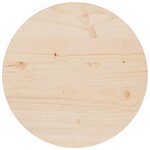 vidaXL Dessus de table Ø40x2 5 cm Bois de pin massif