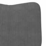 Fauteuil relaxant vidaXL en velours côtelé gris foncé