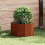 vidaXL Jardinière Rouillé 60 x 60 x 35 cm