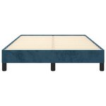 vidaXL Cadre de lit sans matelas bleu foncé 120x200 cm velours
