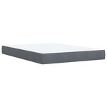 vidaXL Sommier à lattes de lit et matelas Gris foncé 160x200cm Velours