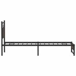 vidaXL Cadre de lit sans matelas chêne marron 80x200cm bois ingénierie