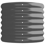 vidaXL Lit surélevé de jardin Acier galvanisé Anthracite