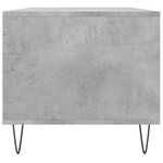 vidaXL Table basse Gris béton 90x49x45 cm Bois d'ingénierie