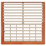 vidaXL Cadre de lit avec rangement à soulever  marron ciré  180 x 200 cm  en bois de pin massif