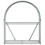 vidaXL Porte-bûches vert 120x45x140 cm acier galvanisé