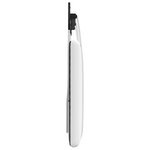 vidaXL Tête de lit suspendue Blanc Tissu
