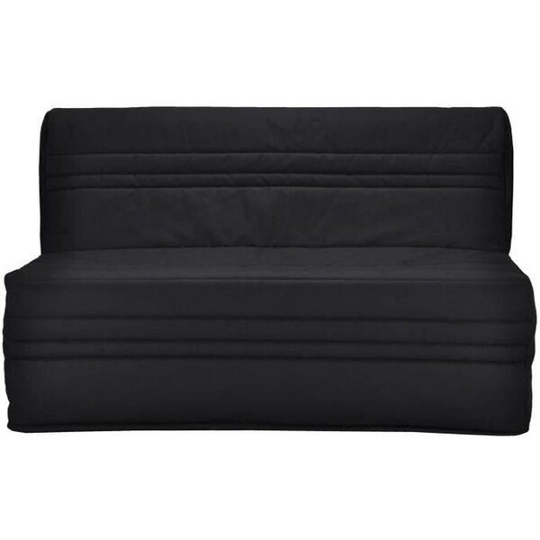 Banquette BZ Joe - Tissu noir - 3 places - 143 x 97 cm