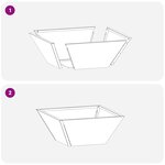 vidaXL Jardinière Bol de Jardin Verte Olive 35x35x15 cm en Acier