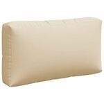 vidaXL Coussins de palette lot de 3 beige tissu