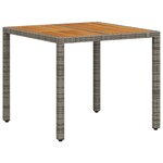 vidaXL Ensemble de salle à manger pour jardin 3 Pièces Gris