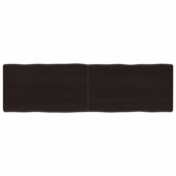 vidaXL Dessus de table bois massif traité bordure assortie