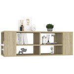 vidaXL Meuble TV mural Chêne sonoma 102x35x35 cm Bois d’ingénierie