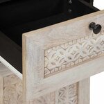 vidaXL Cabinet de salle de bain avec tiroir Blanc 38 x 33.5 x 160 cm