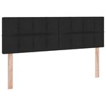 vidaXL Lit avec rangement et matelas avec matelas Noir 140 x 190 cm