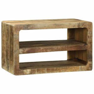 vidaXL Meuble TV Marron 60 x 32 x 36 cm Bois de manguier massif