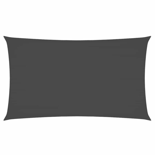 vidaXL Voile de parasol tissu oxford rectangulaire 2x4 5 m anthracite