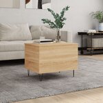 vidaXL Table basse Chêne sonoma 60x44 5x45 cm Bois d'ingénierie