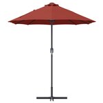 vidaXL Parasol de jardin Couleur terre cuite 380 x 196 x 235 cm