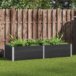 vidaXL Lit surélevé de jardin 250x100x54 cm WPC Gris
