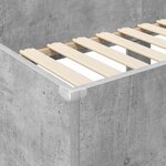 vidaXL Lit Superposé pour Enfants Gris béton 75 x 190 cm