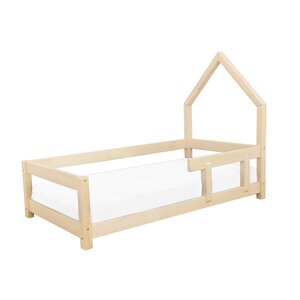 Lit cabane enfant POPPI 90 x 180 verni 1