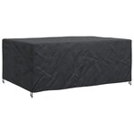 vidaXL Housse pour mobilier d'extérieur Noir 280 x 204 x 106 cm 600D
