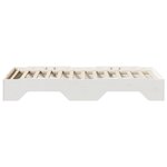 vidaXL Cadre de lit sans matelas empilable blanc 90x190 cm bois massif