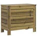 vidaXL Salon de jardin 10 Pièces bois de pin imprégné
