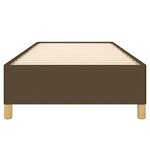 vidaXL Cadre de lit Marron foncé 80x200 cm Tissu