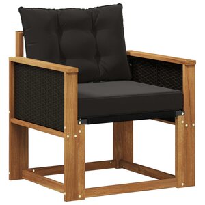 vidaXL Sofa de milieu extérieur Bois d'Acacia Massif Naturel