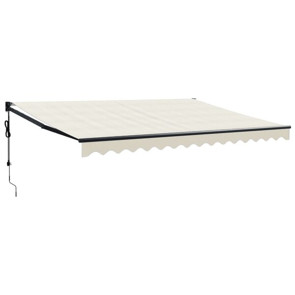 vidaXL Auvent rétractable automatique crème 4x3 m