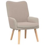 vidaXL Fauteuil relaxant Gris clair 63 x 67 x 94 cm tissu