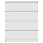 vidaXL Buffet blanc 80x35x99 cm bois d’ingénierie