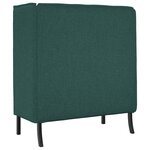 vidaXL Canapé à Haut Dossier Vert foncé 109 x 56 x 121 cm tissu