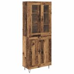 vidaXL Haut Armoire Bois Ancien 69 5 x 34 x 90 cm Bois d'ingénierie