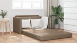 vidaXL Canapé-Lit Cappuccino 124 x 71 x 78 cm Cuir artificiel