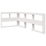 vidaXL Lit bibliothèque sans matelas blanc 100x200 cm bois pin massif