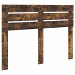 vidaXL Cadre de lit Chêne fumé 140 x 190 cm Pin massif