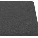 vidaXL Panneaux muraux 12 Pièces Gris foncé 90x30 cm Tissu 3 24 m²