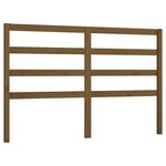vidaXL Tête de lit Marron miel 156x4x100 cm Bois massif de pin