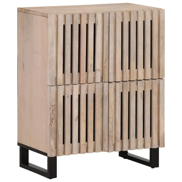 vidaXL Buffet 60x34x75 cm bois de manguier massif
