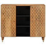 vidaXL Armoire latérale 90x33x75 cm bois massif de manguier